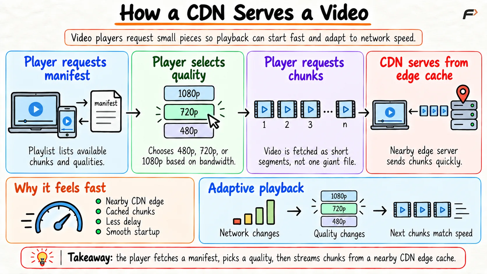 How Does a CDN Serve an Image or Video?