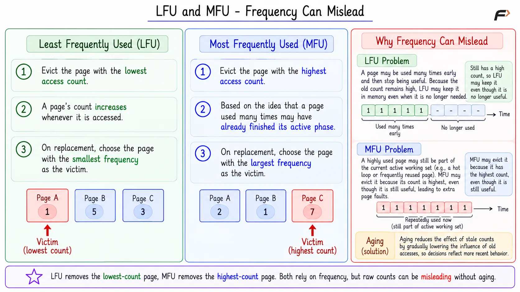 LFU and MFU - Frequency Can Mislead
