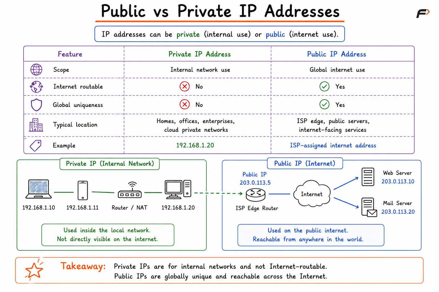Public IP vs Private IP