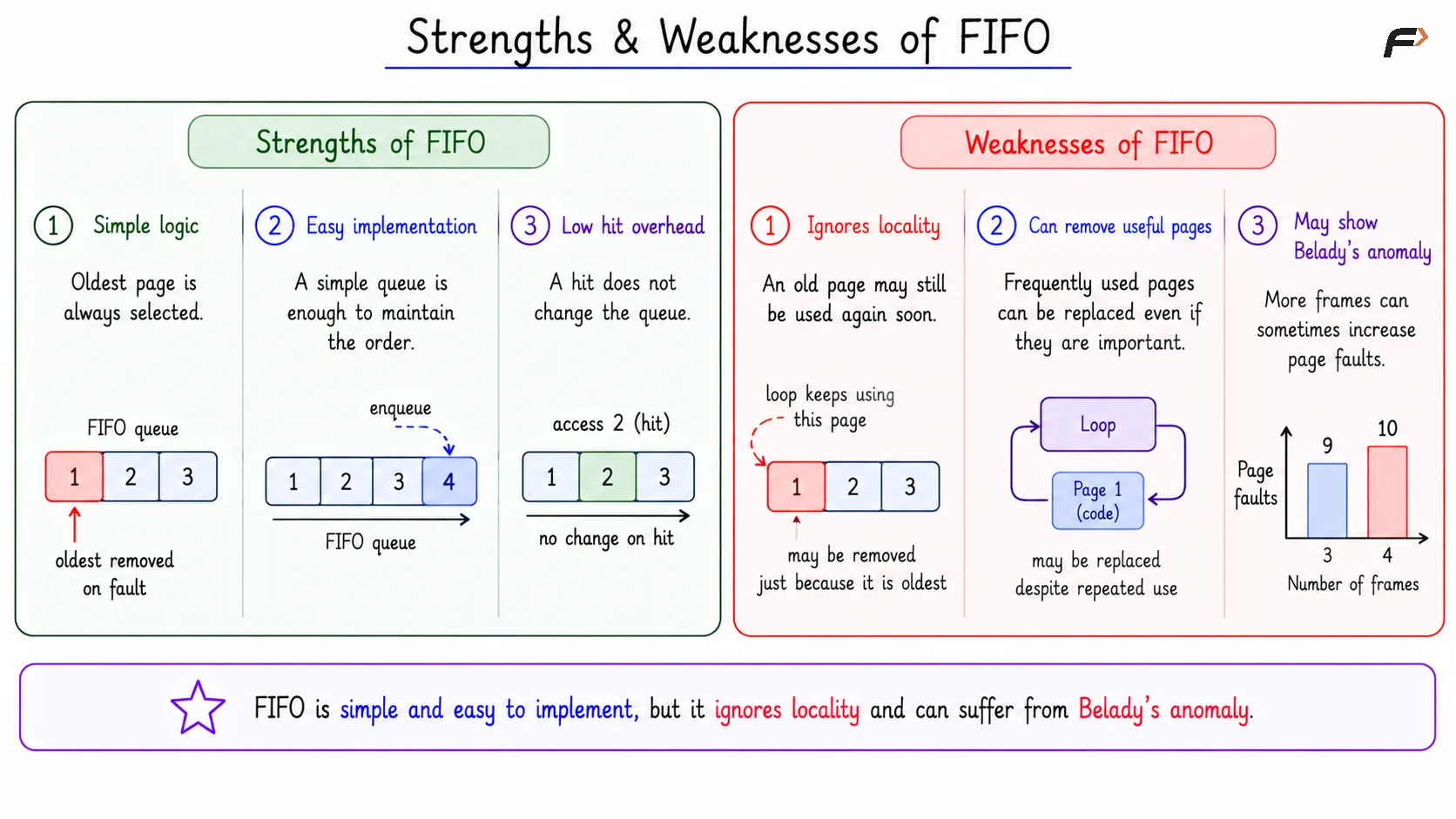 Strengths & Weaknesses of FIFO