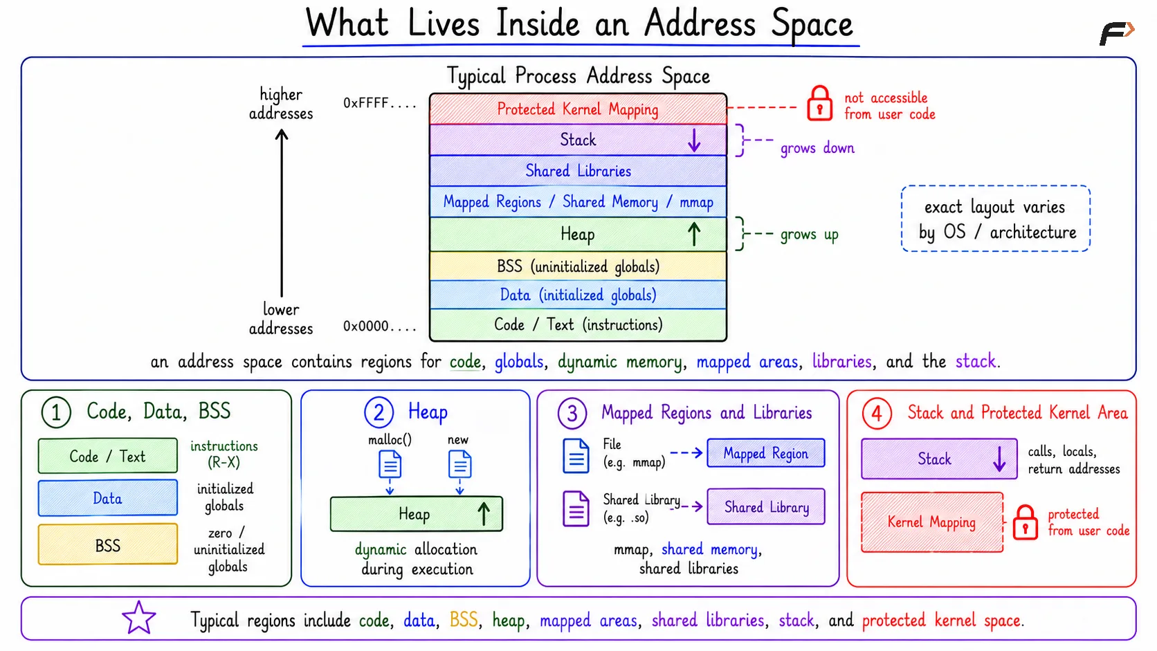 What Lives Inside an Address Space