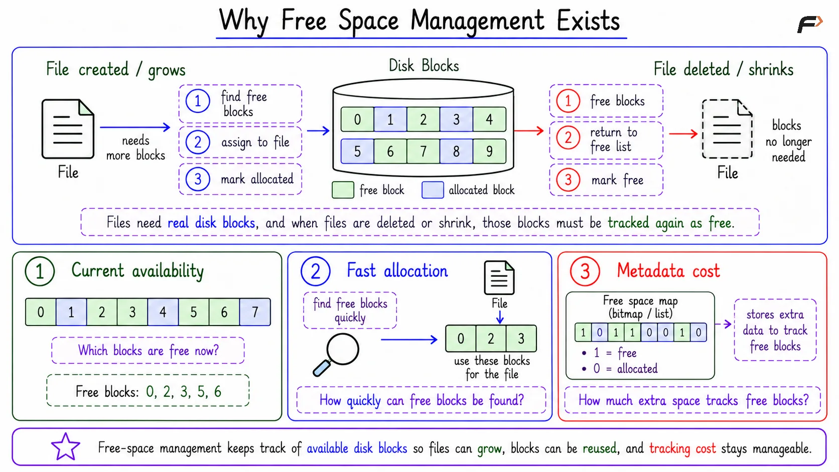 Why Free Space Management Exists