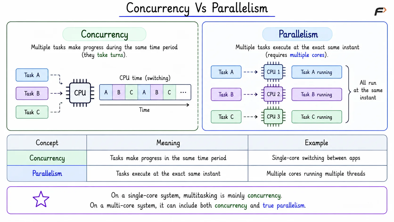Concurrency Vs Parallelism