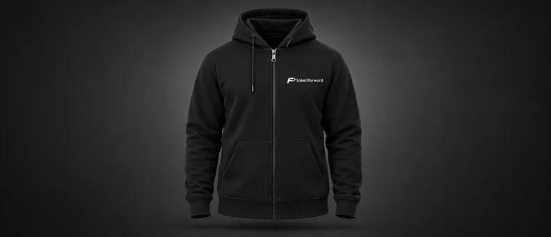 TUF Black Zip Hoodie